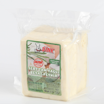 (Sezon / Koyun-Keçi-İnek) Tam Yağlı Klasik Olgunlaştırılmış Sert (EZİNE Tipi) Peynir (500 Gr.)